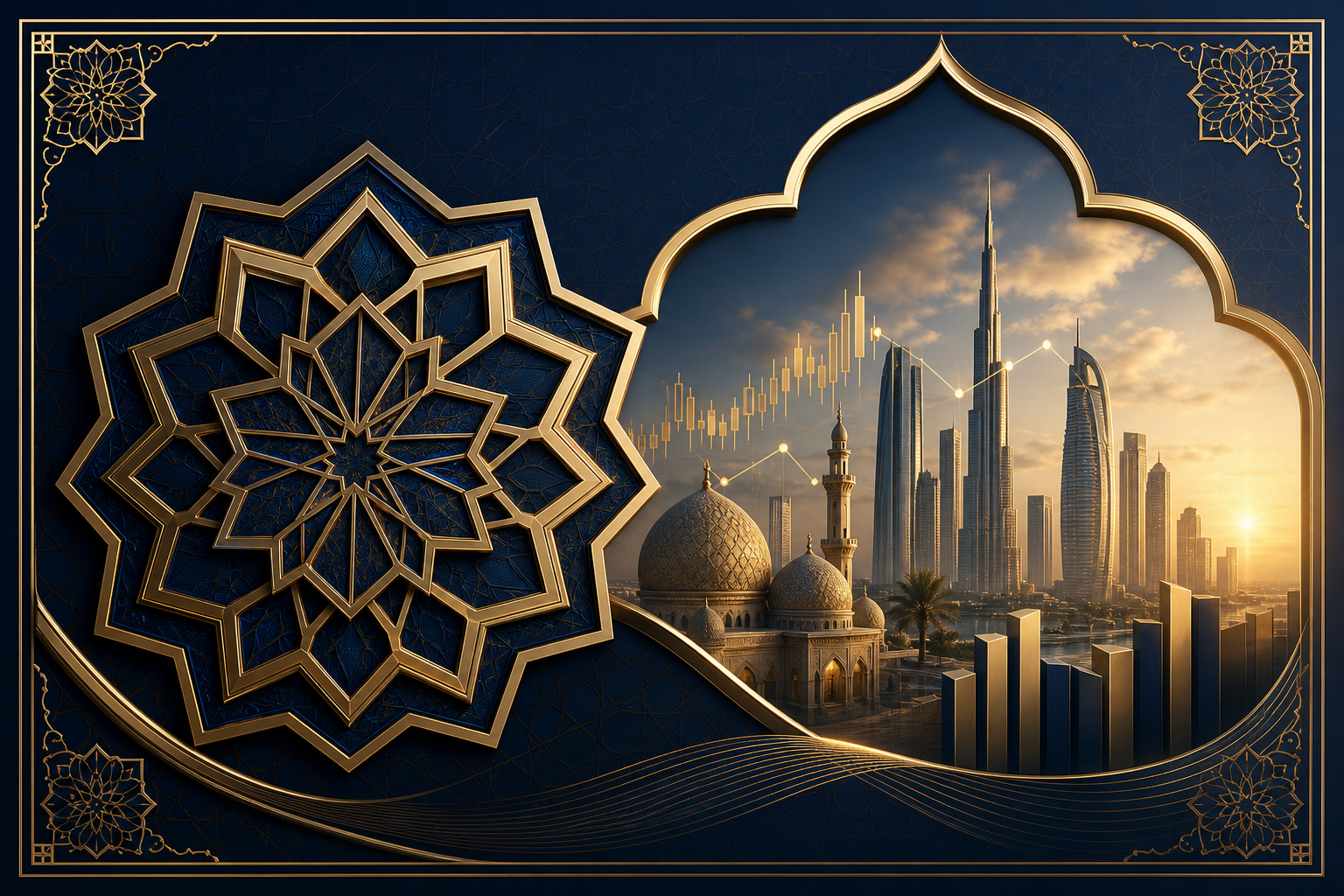 صورة بصرية لامتثال الحساب الإسلامي الخالي من السواب